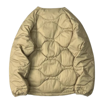 Quilted water-repellent down jacket V0400