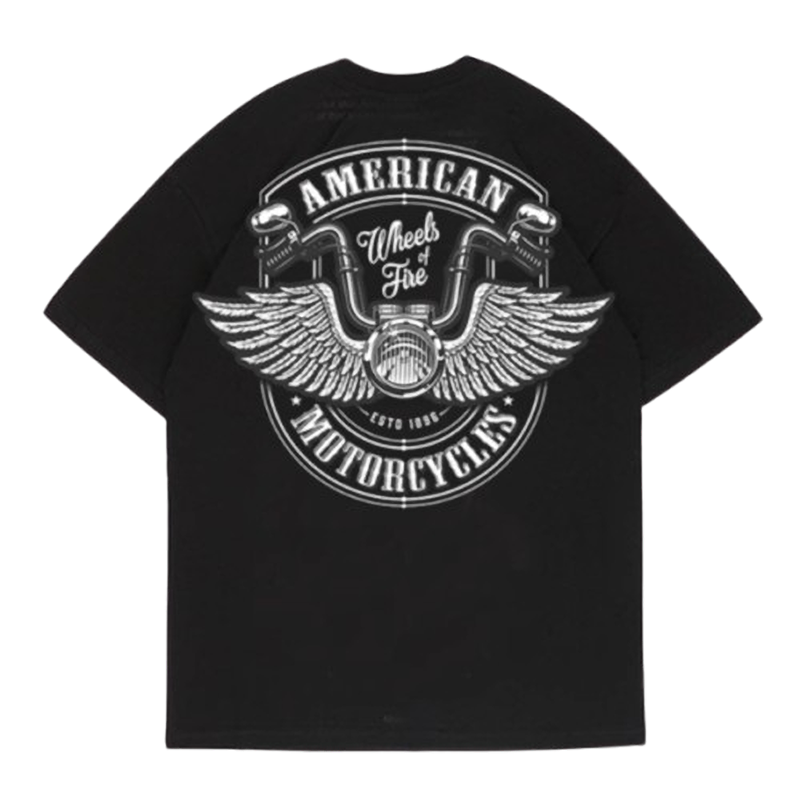 Hardcore Skull Motorcycle Tee V0567