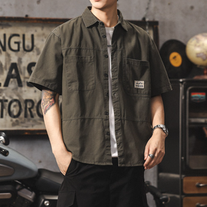 Vintage Cotton Work Shirt V0971