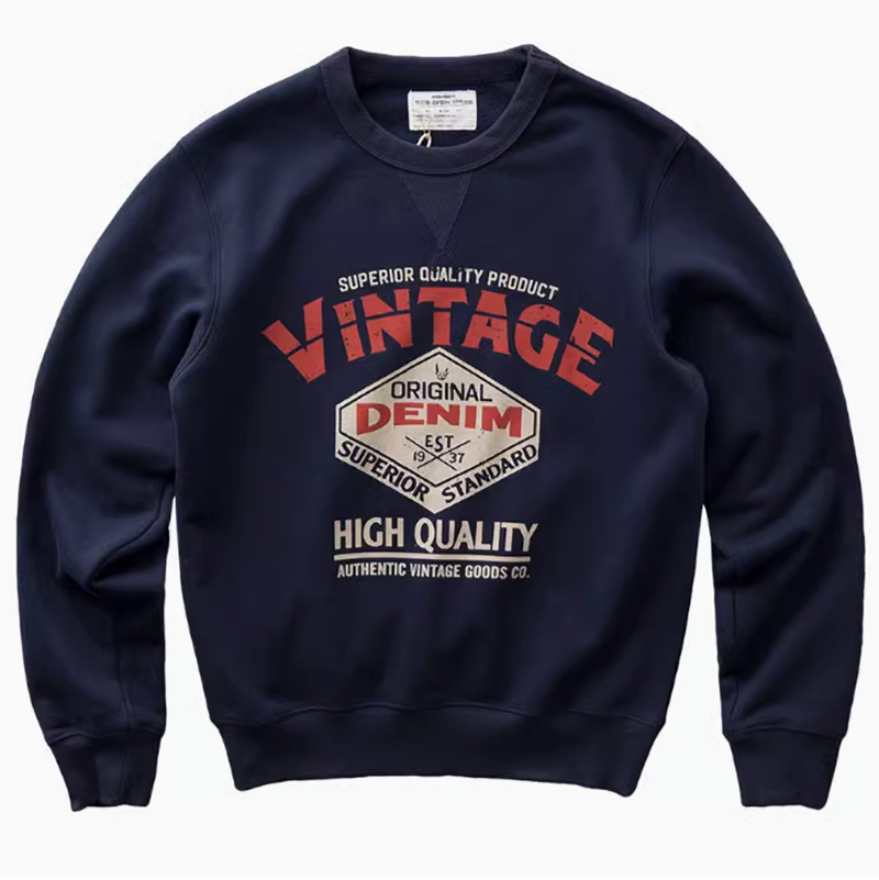 Vintage round neck sweatshirt V0166