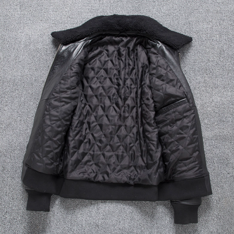 Leather Flight Jacket  V0874