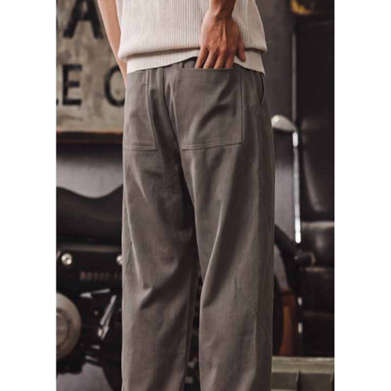 Retro wide-leg pants V0967