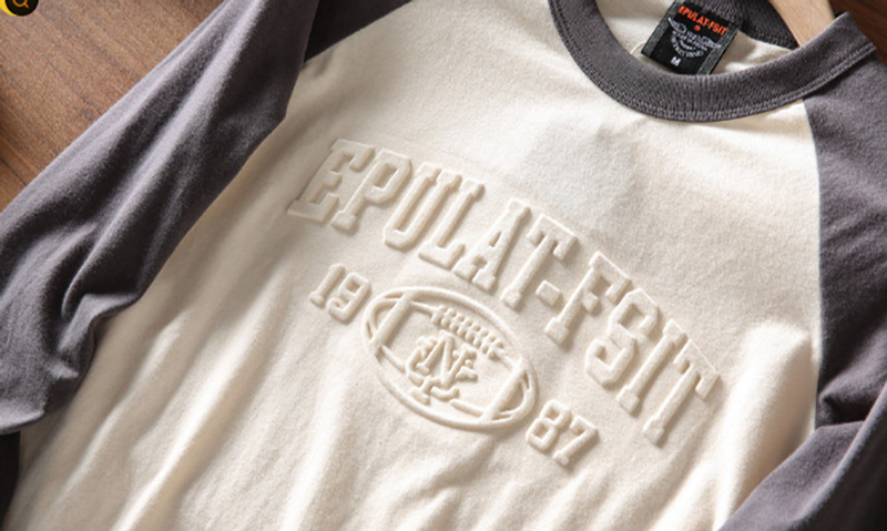 Embroidered Color Block T-Shirt V0934