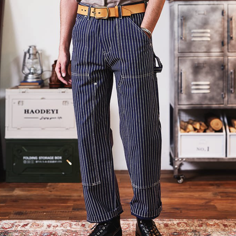 Hickory Stripe Painter Pants V1045