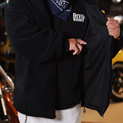Big size Faux Lambswool Jacket V0813