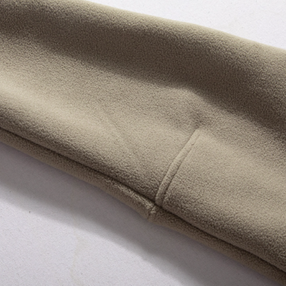 Warm Half-Zip  Fleece Hoodie V0839