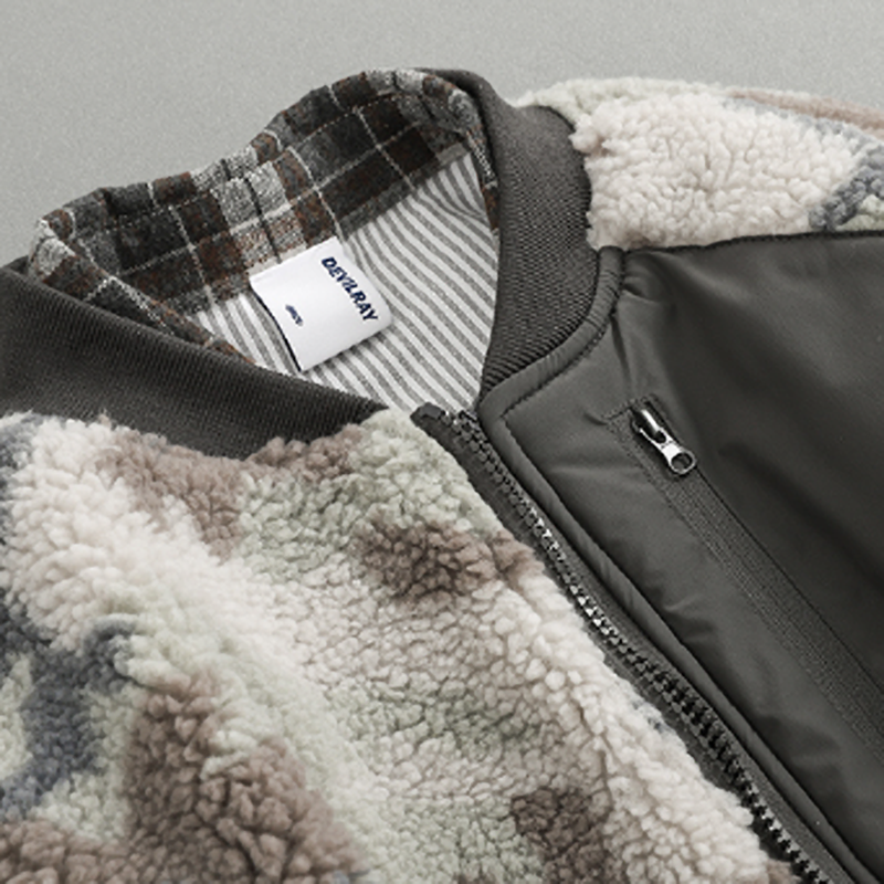 Camouflage Baseball Jacket V0835