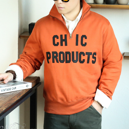 Heavyweight Half-Zip Sweatshirt V1047