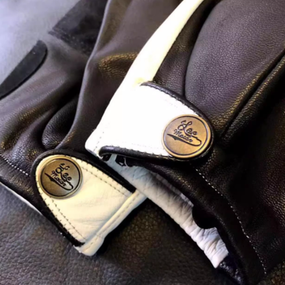 lightning Leather Motorcycle Gloves  V0826