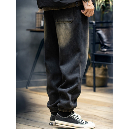 Fleece-lined winter jogger pants V0265