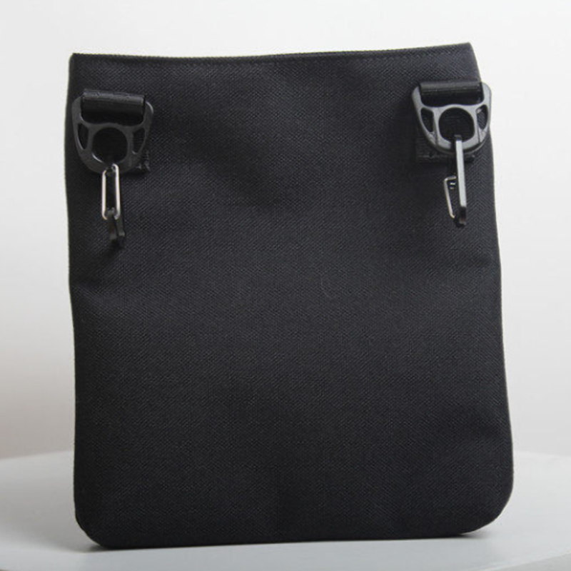 Embroidered Zip Pocket Sacoche V0897