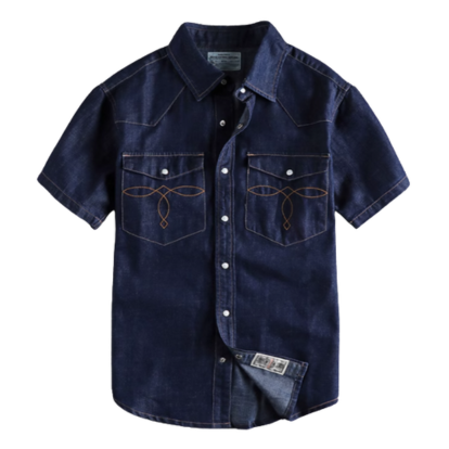 American Vintage Wash Denim Shirt V0683
