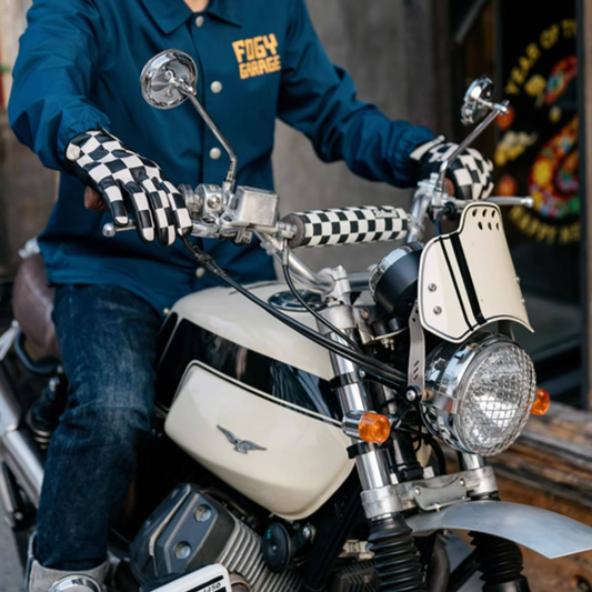 Vintage Leather Motorcycle Gloves V0918