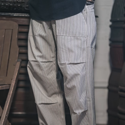 Casual Striped Work Pants V0418