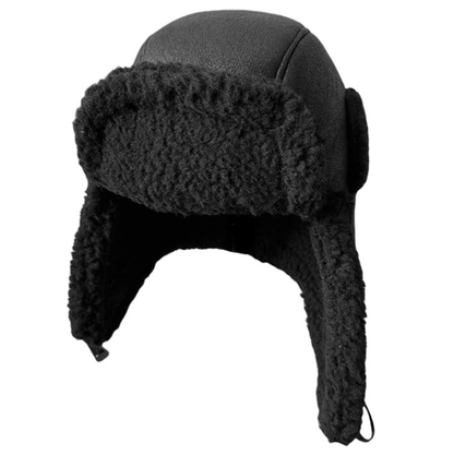 Fake Leather Winter Cap V0882