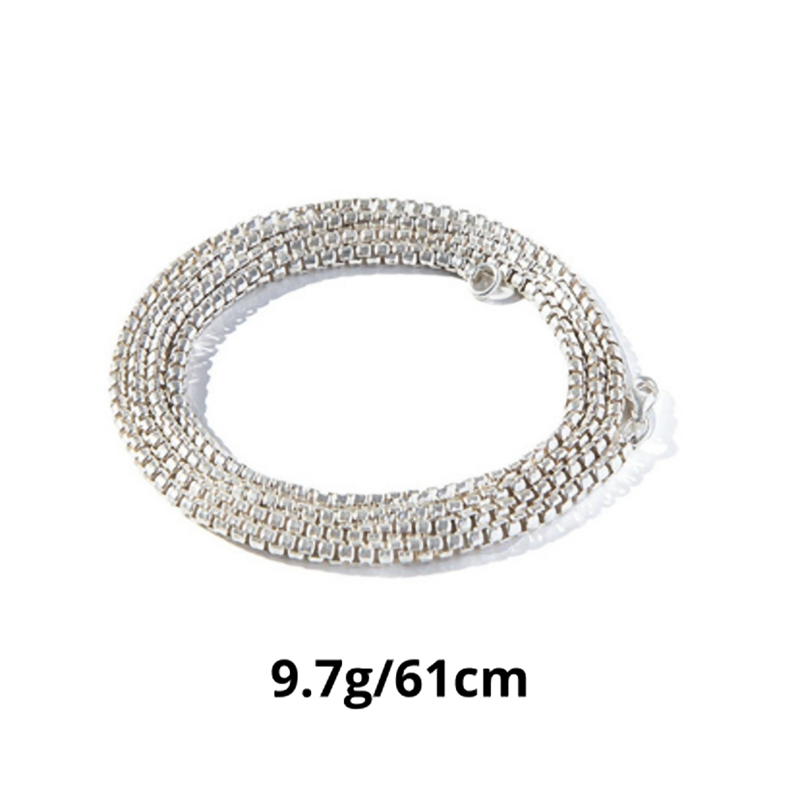 American Vintage Silver Whistle Necklace V0663