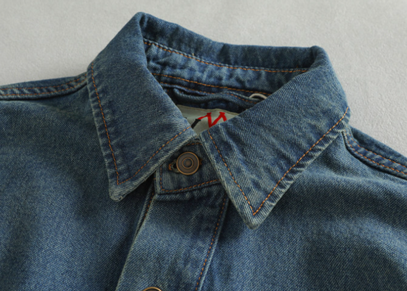 Vintage Denim Pullover Shirt V0919