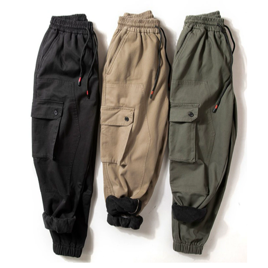 Retro Multi-Pocket Sports Pants V0842