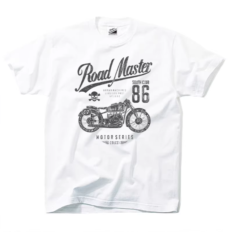 Classic Bike Print T-shirt V0060