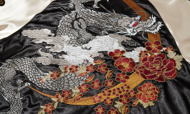 Dragon Embroidery Souvenir Jacket V0885