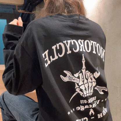 Vintage Heavyweight Motorcycle T-Shirt V1023