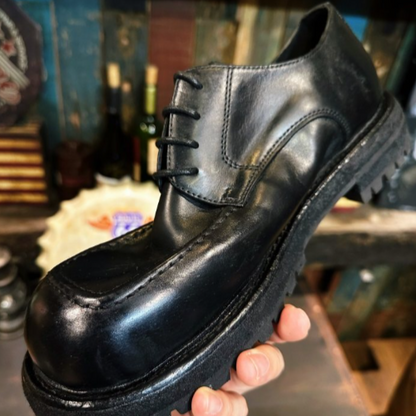 Luxury Leather Derby Shoes V0871