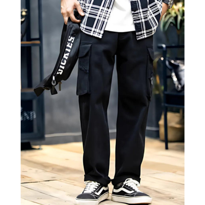 Logo Print Cargo Pants V0207