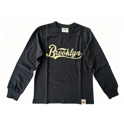 Heavyweight bike print  long sleeve T-shirt V0168