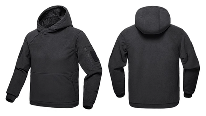 Cold weather fleece zipper hoodie V0360