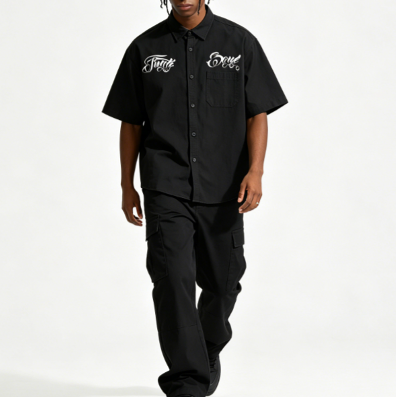 Chicano Popping Work Shirt V0774