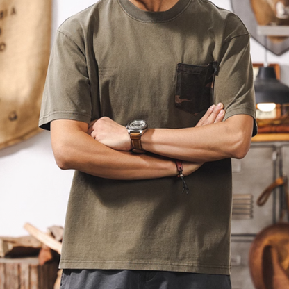 Vintage Wash American Style Tee V0576