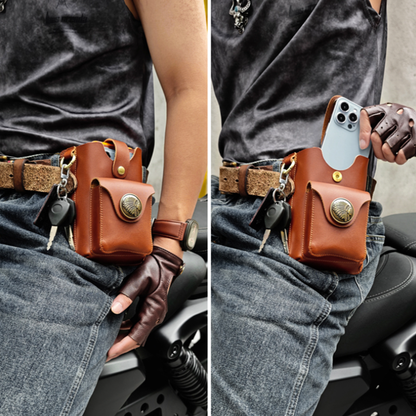 Vintage Leather Belt Bag V0810
