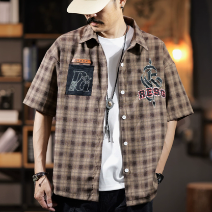 Retro Checkered Shirt V0991