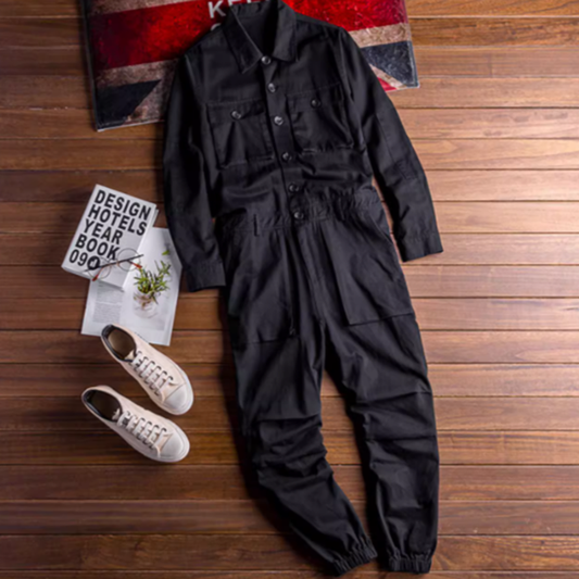 Multi-pocket work overalls Z0137