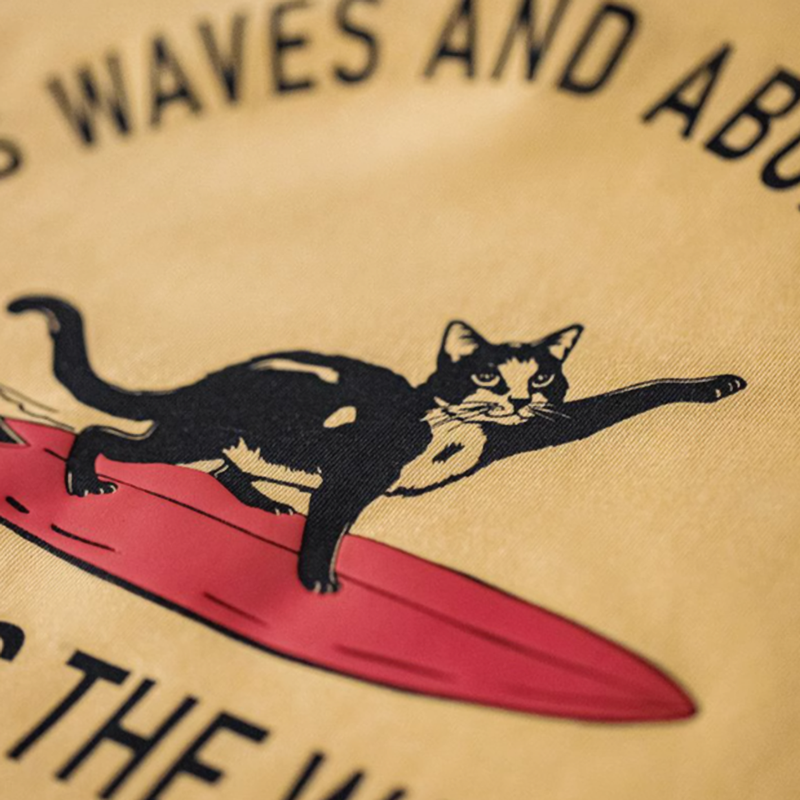 Retro Foam Print Tee V0734