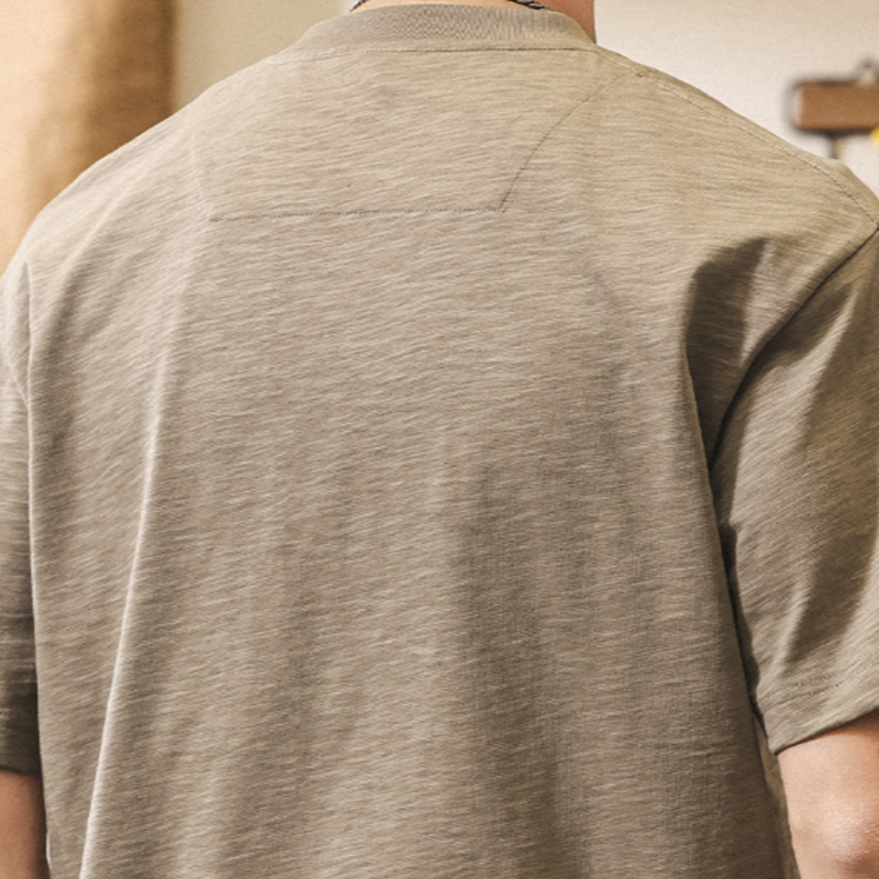 Retro Bamboo Cotton T-Shirt V0910