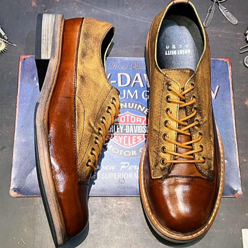 Vintage Leather Work Shoes V0906