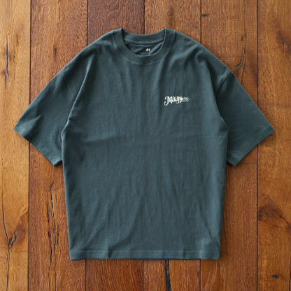 Biker style back logo T-shirt V0485