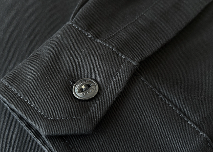 Black Long Sleeve Work Shirt V1050