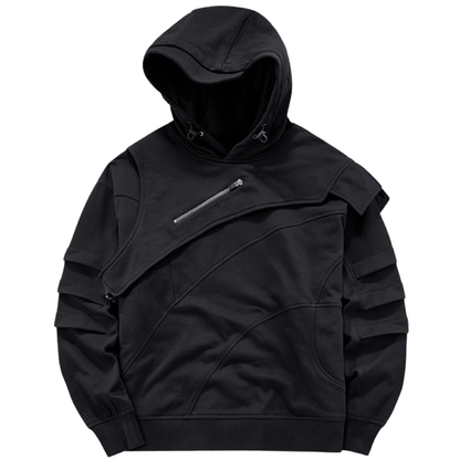 Heavyweight fake layered hoodie V0267