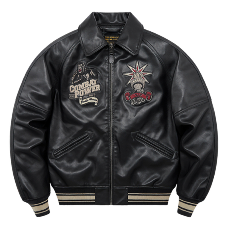 Vintage Biker Cotton Jacket V0848