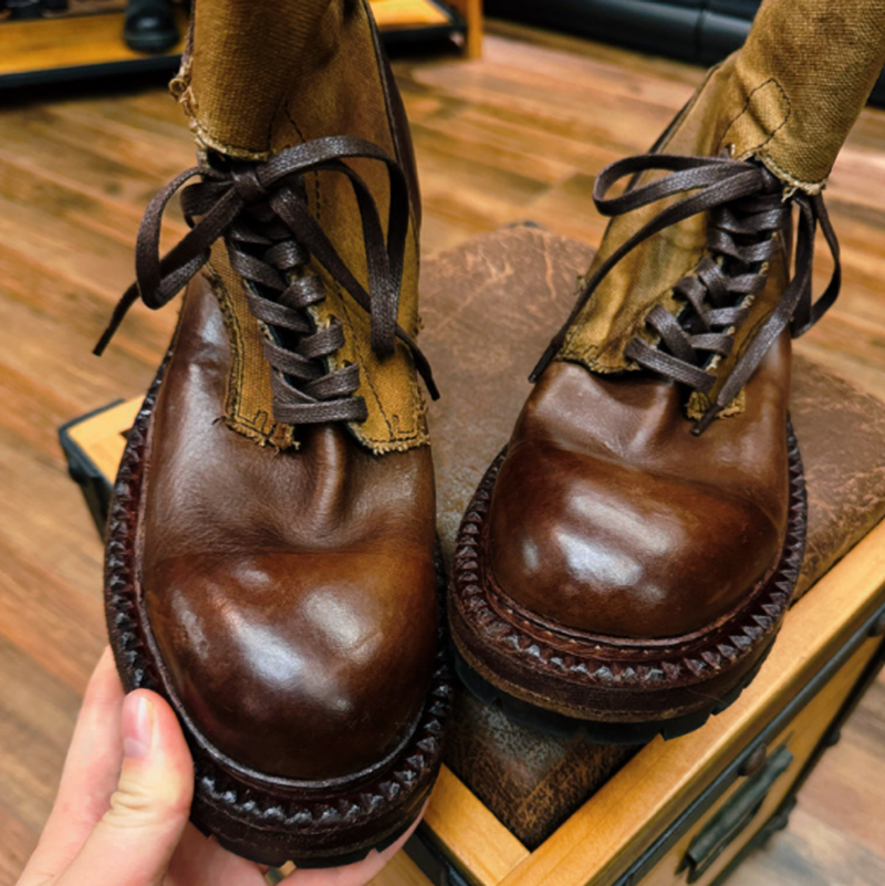 Retro Hiking Martin Boots V0869