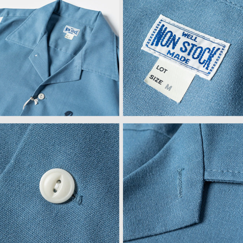 Embroidered Cuban-Collar Shirt V0997