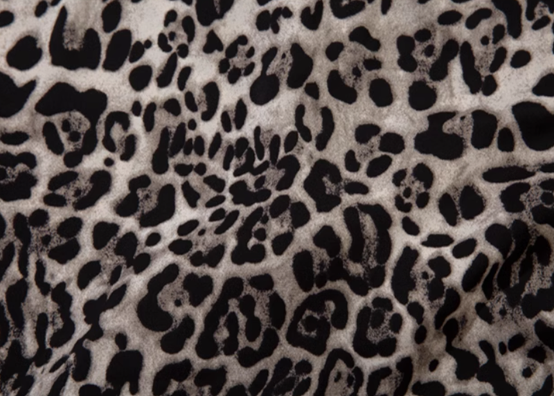 Leopard print retro shirt V0414