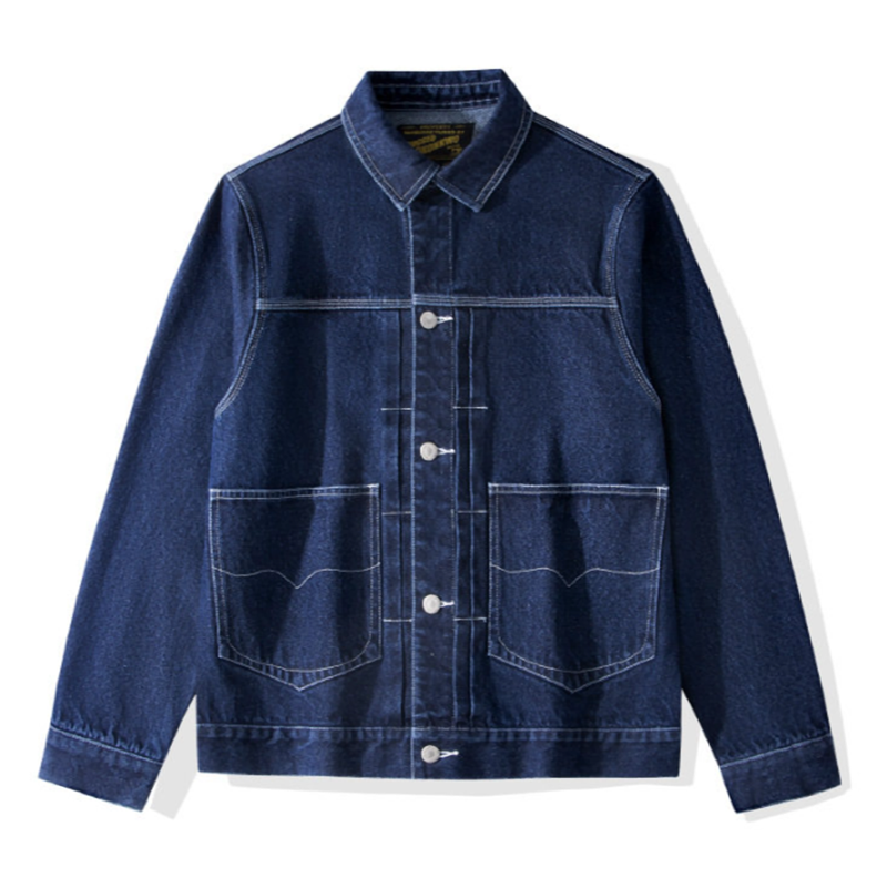 Hickory Striped Denim Jacket V1046