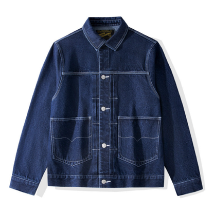 Hickory Striped Denim Jacket V1046