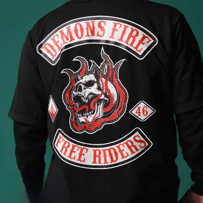 Motorcycle Baseball Shirt V1024