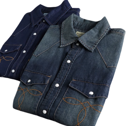 American Vintage Wash Denim Shirt V0683