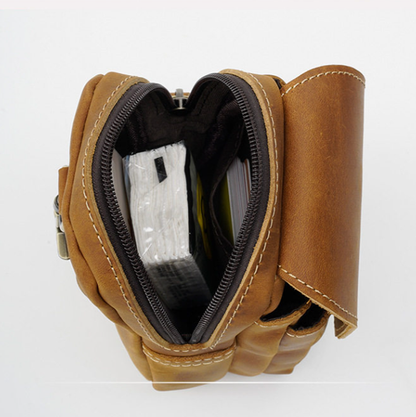 Leather Waist Pack Bag V0962