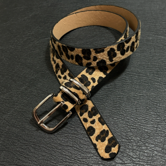 Vintage Leopard Pin Buckle Belt V0903